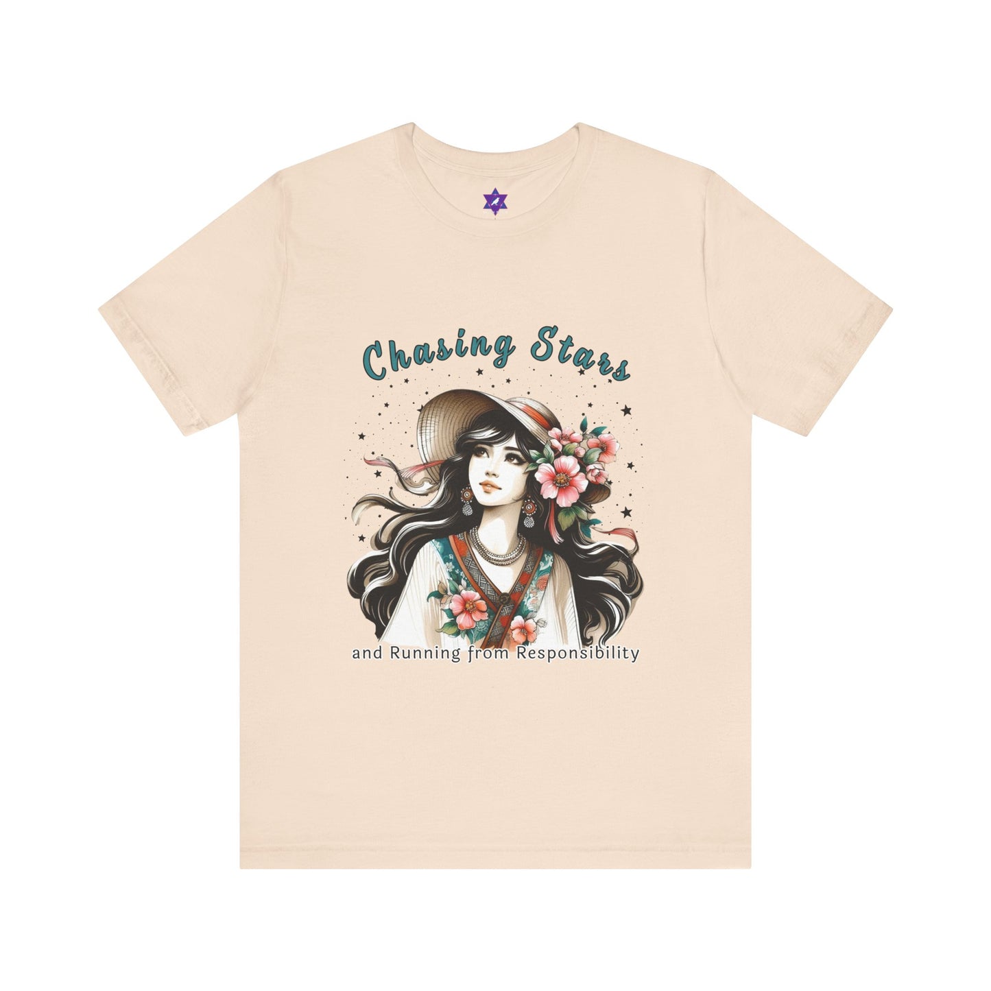 Sagittarius Zodiac Tee – Chasing Stars and Running from Responsibility | Wild, Free-Spirited, Chronically Late