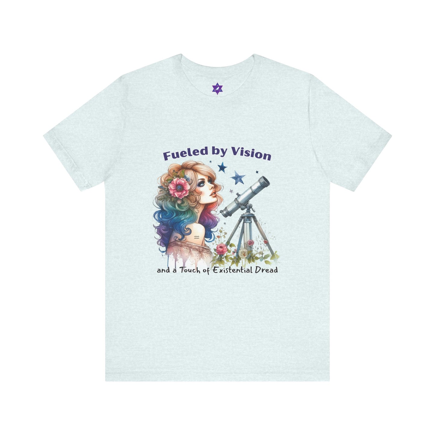 Aquarius Zodiac Tee – Fueled by Vision and a Touch of Existential Dread | Innovative, Eccentric, Emotionally Unavailable