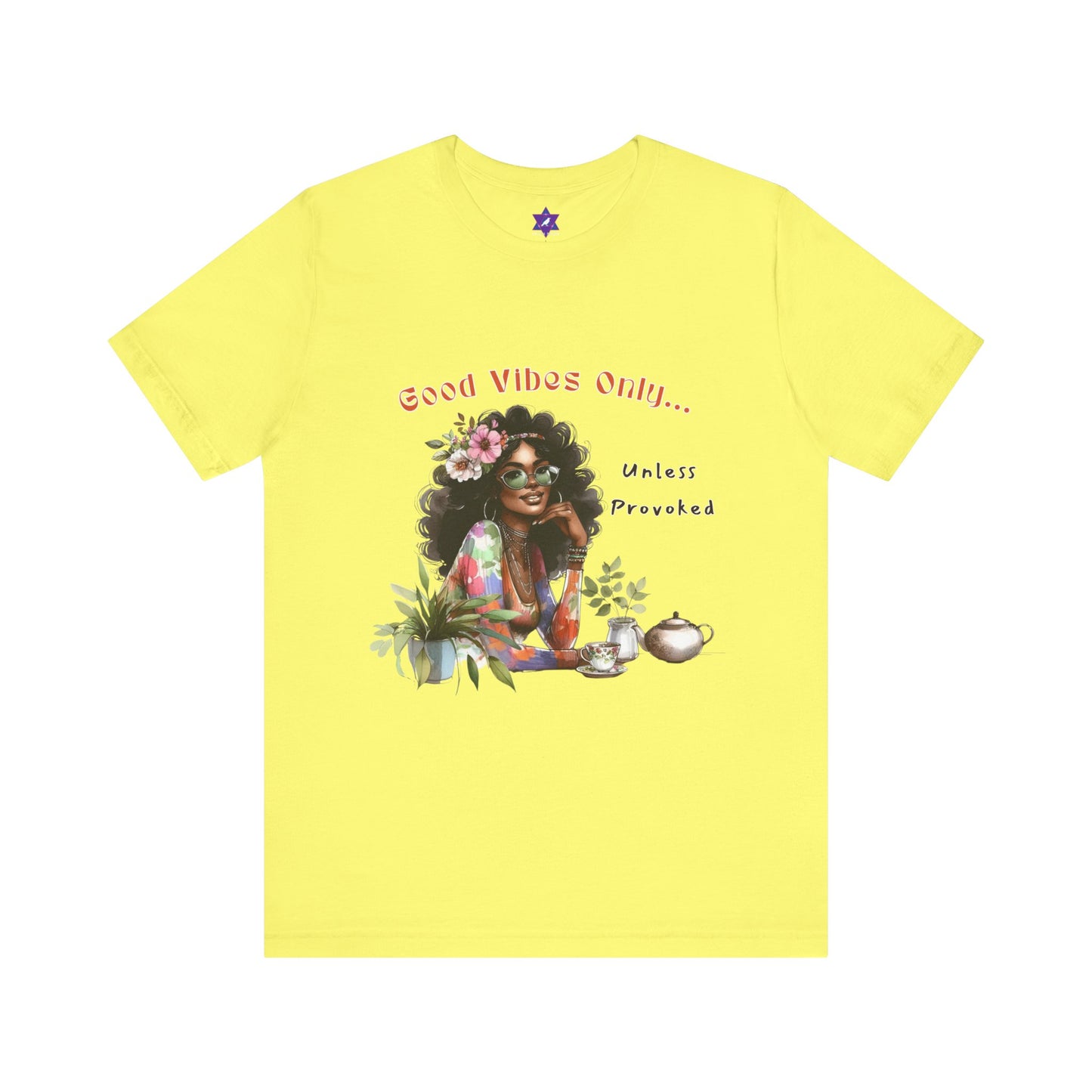 VibeCheck Tee – Good Vibes Only… Unless Provoked | Charming, Sharp, Unpredictable