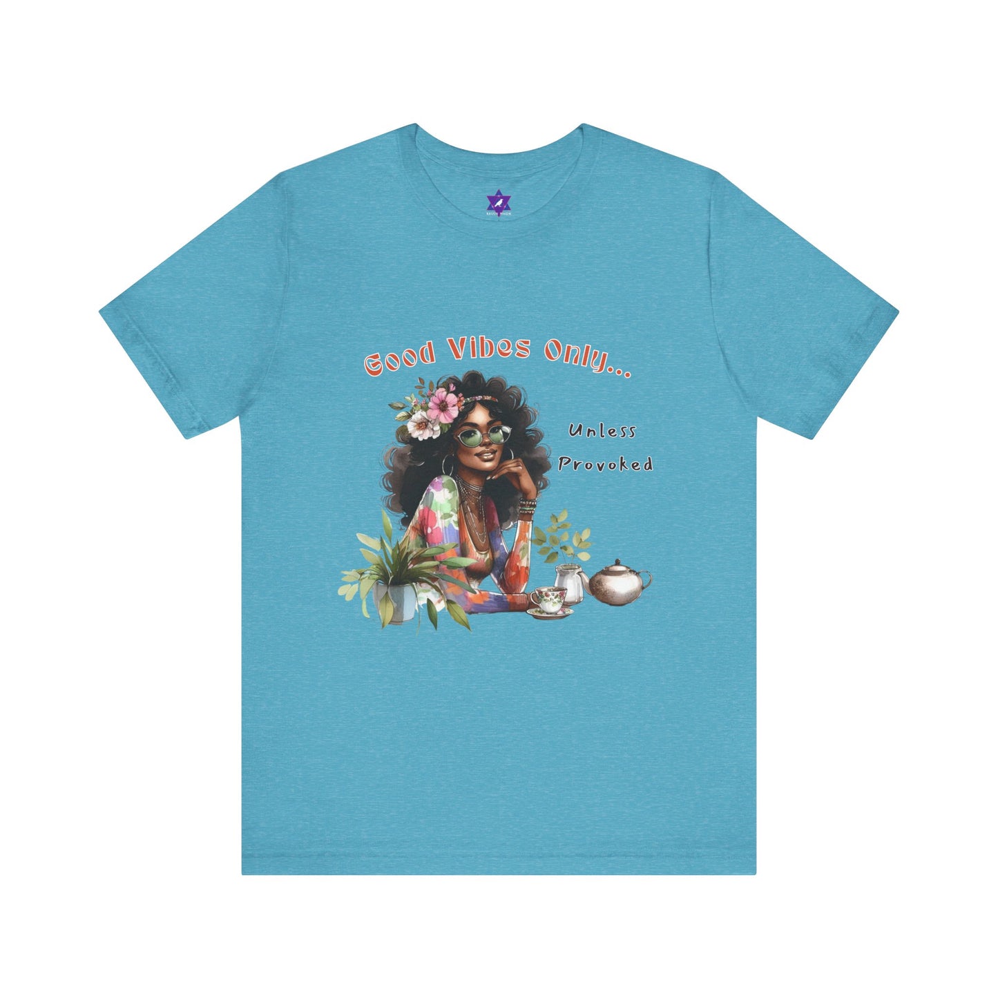 VibeCheck Tee – Good Vibes Only… Unless Provoked | Charming, Sharp, Unpredictable