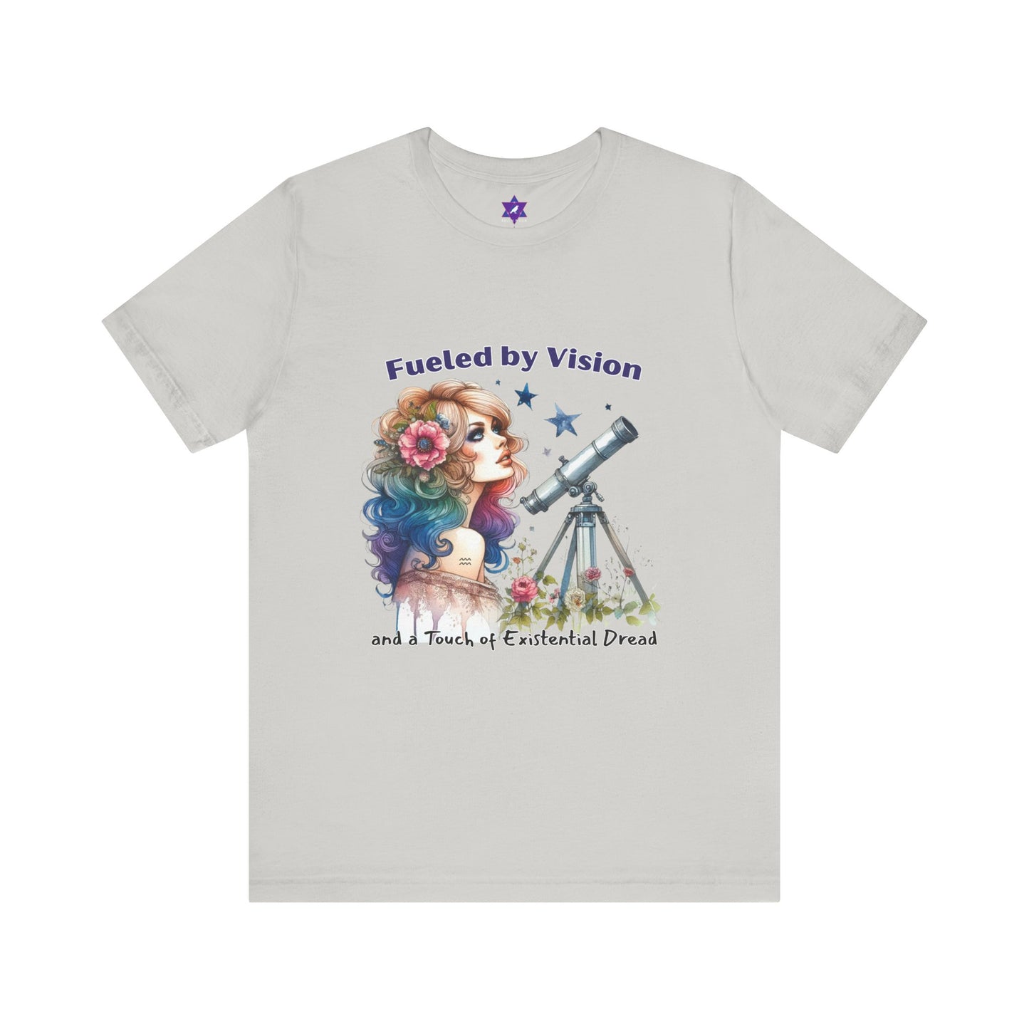 Aquarius Zodiac Tee – Fueled by Vision and a Touch of Existential Dread | Innovative, Eccentric, Emotionally Unavailable
