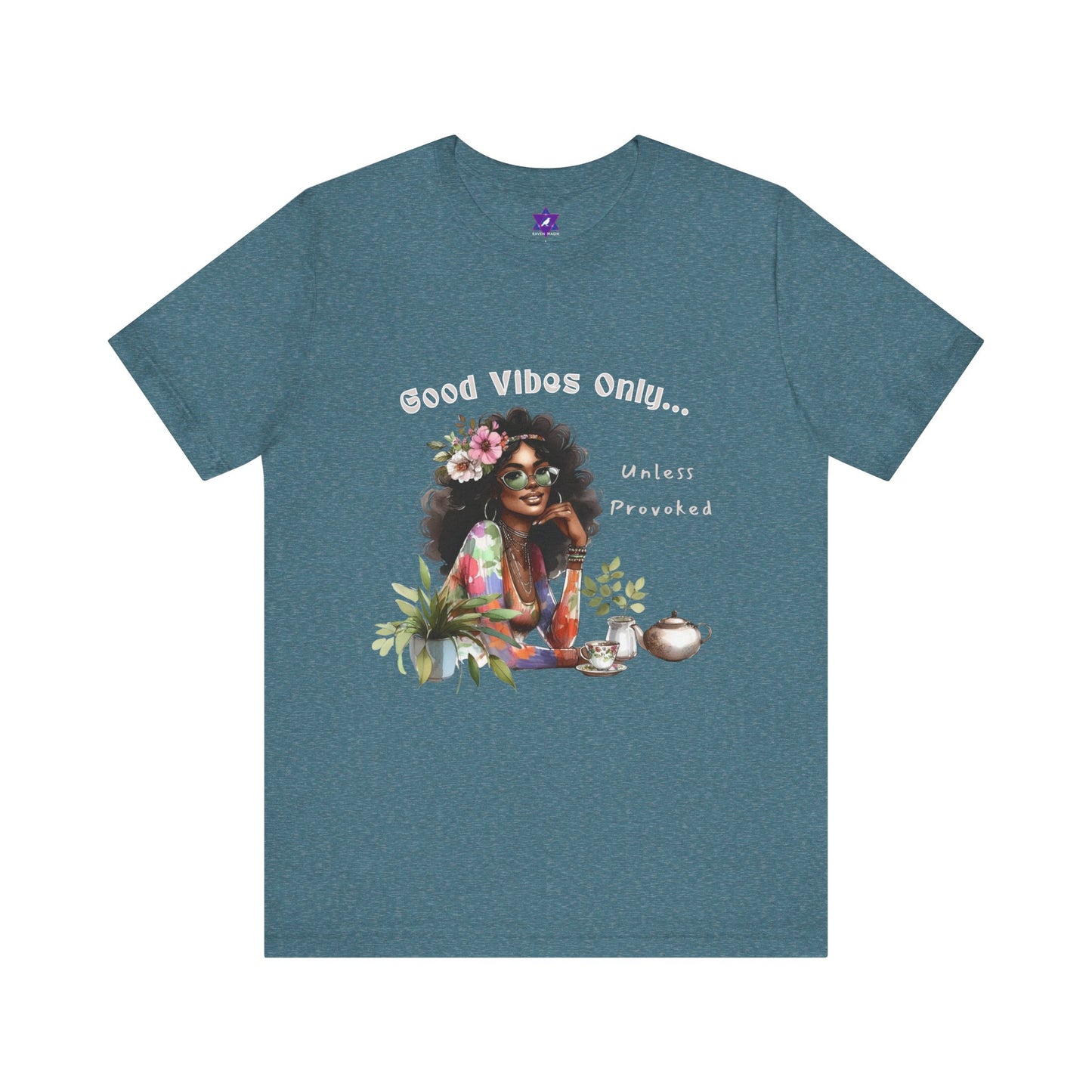 VibeCheck Tee – Good Vibes Only… Unless Provoked | Charming, Sharp, Unpredictable