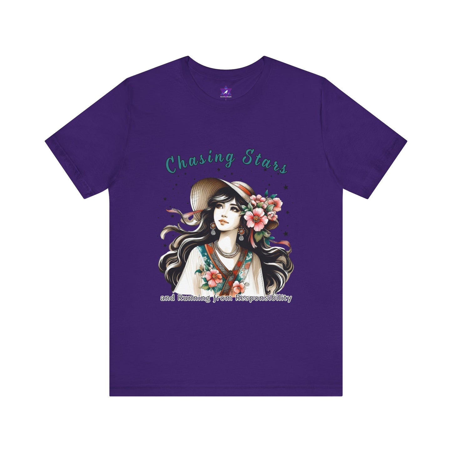 Sagittarius Zodiac Tee – Chasing Stars and Running from Responsibility | Wild, Free-Spirited, Chronically Late
