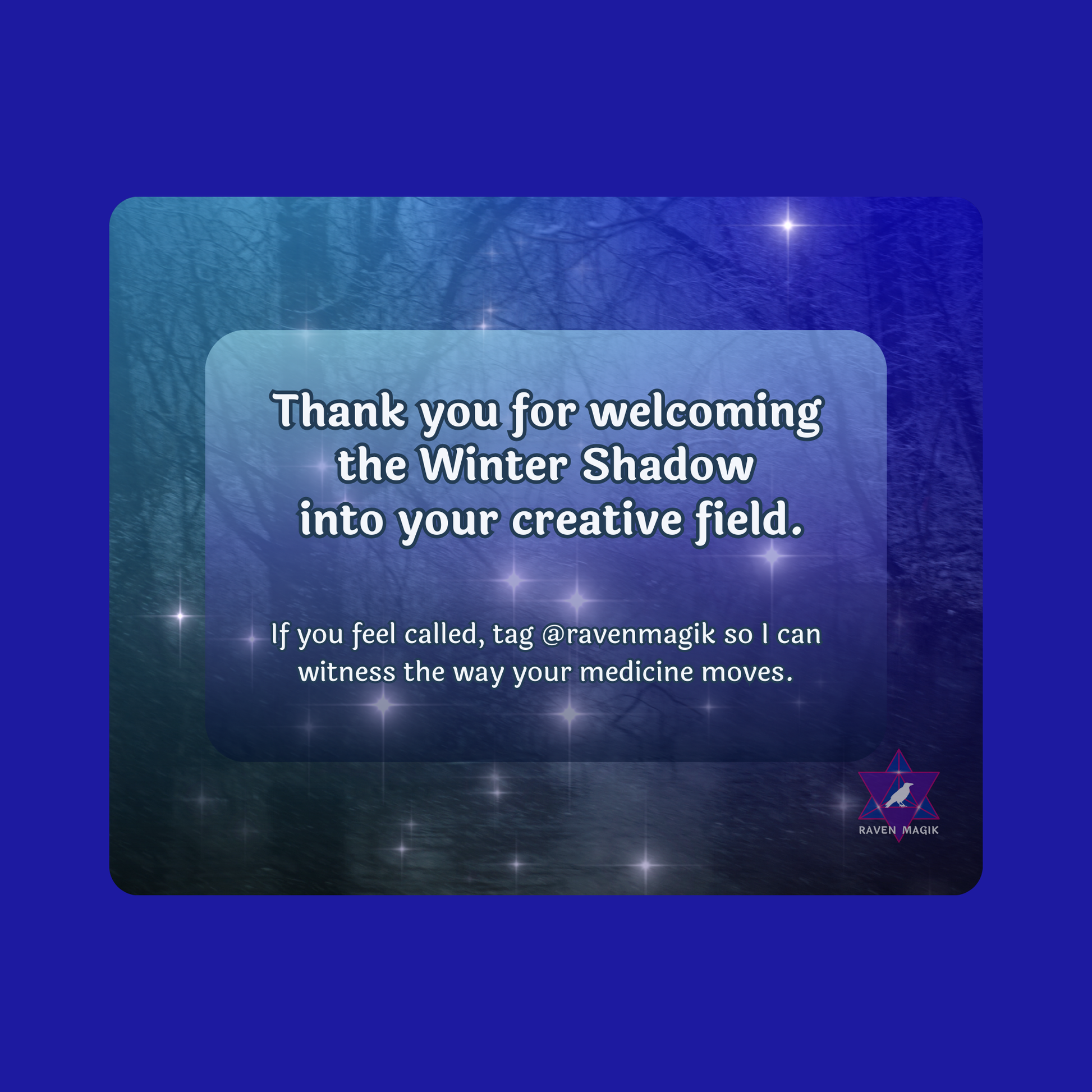 Blue screen with text message on a blue background