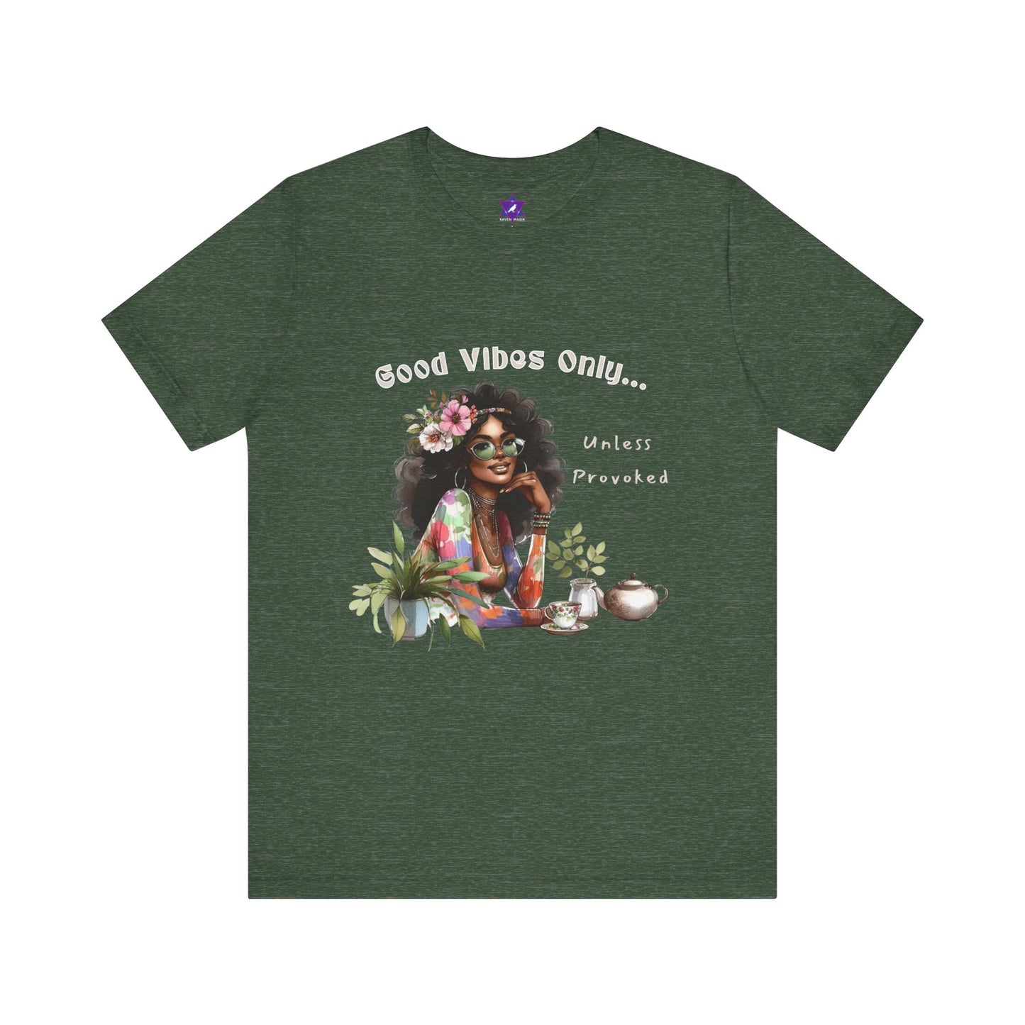 VibeCheck Tee – Good Vibes Only… Unless Provoked | Charming, Sharp, Unpredictable